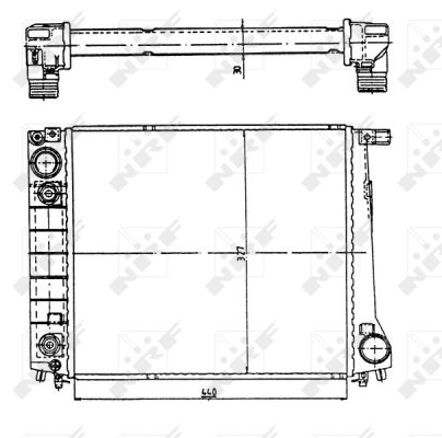 Radiator, engine cooling - 51350 NRF