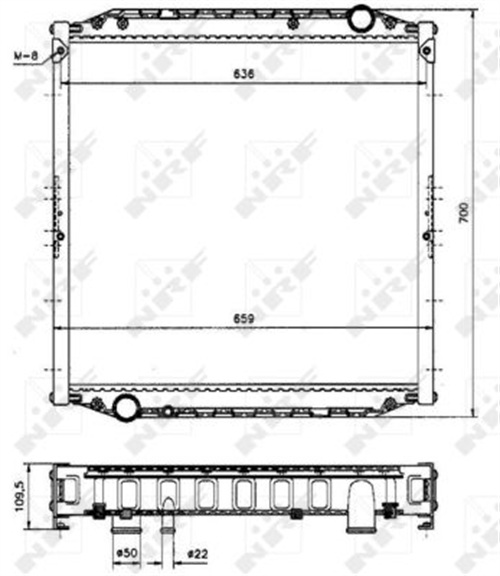 Radiator, engine cooling - 51569A NRF