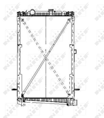 Radiator, engine cooling - 519679 NRF