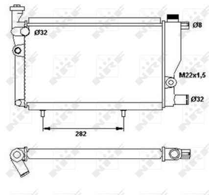 Radiator, engine cooling - 52024 NRF