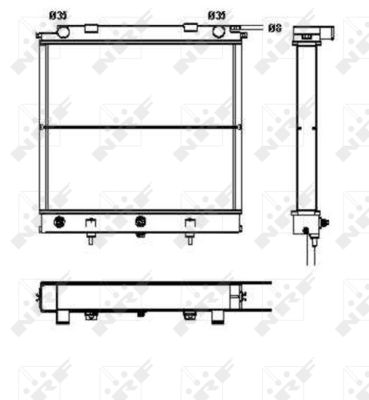Radiator, engine cooling - 52129 NRF