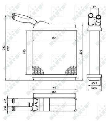 Heat Exchanger, interior heating - 52134 NRF