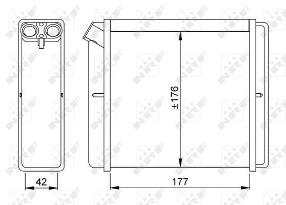Heat Exchanger, interior heating - 52219 NRF