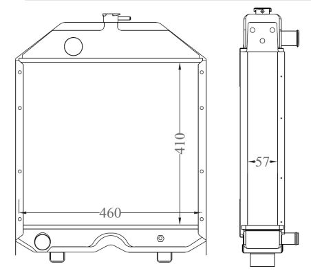Radiator, engine cooling - 530003 NRF