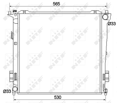 Radiator, engine cooling - 53109 NRF