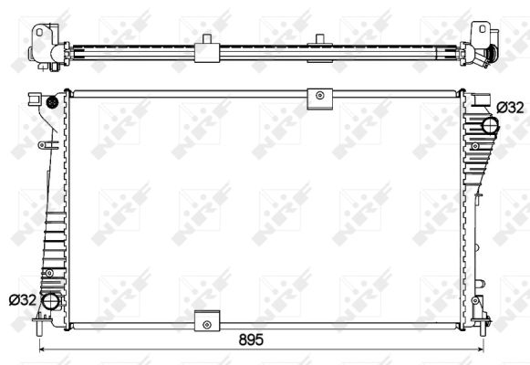 Radiatore, Raffreddamento motore - 53123 NRF