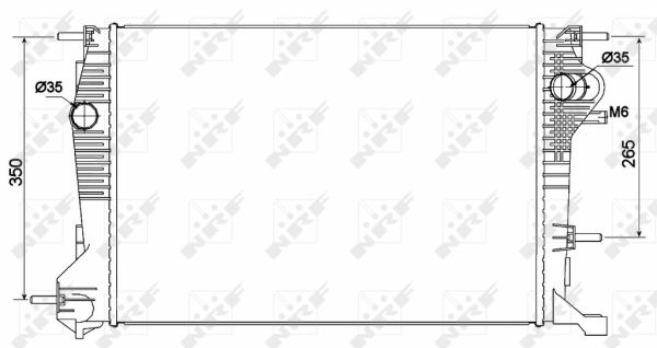 radiatorius, variklio aušinimas - 53136 NRF