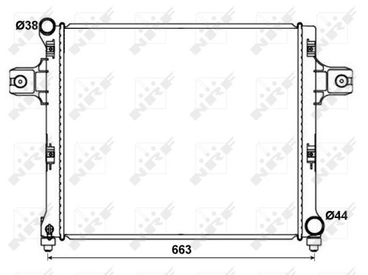 Radiator, engine cooling - 53191 NRF