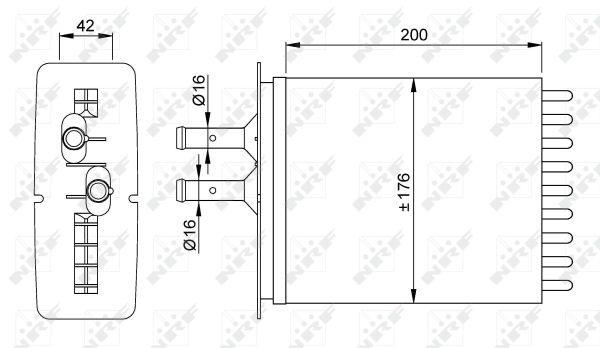 Heat Exchanger, interior heating - 53205 NRF
