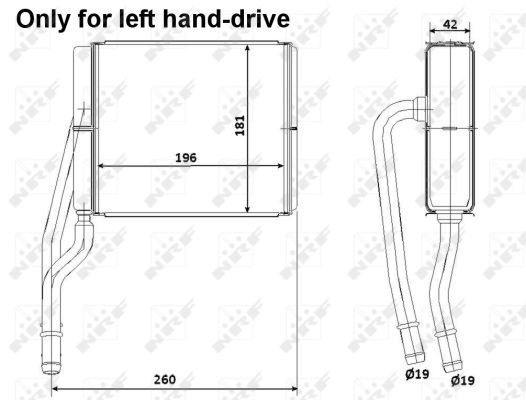 Heat Exchanger, interior heating - 53206 NRF