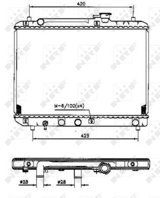 Radiator, engine cooling - 53207 NRF
