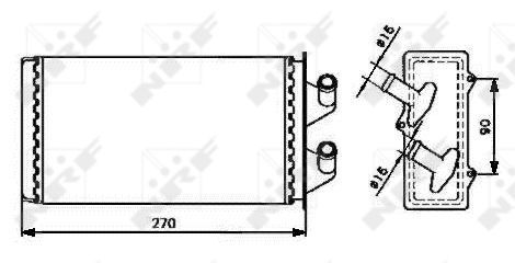 Heat Exchanger, interior heating - 53213 NRF