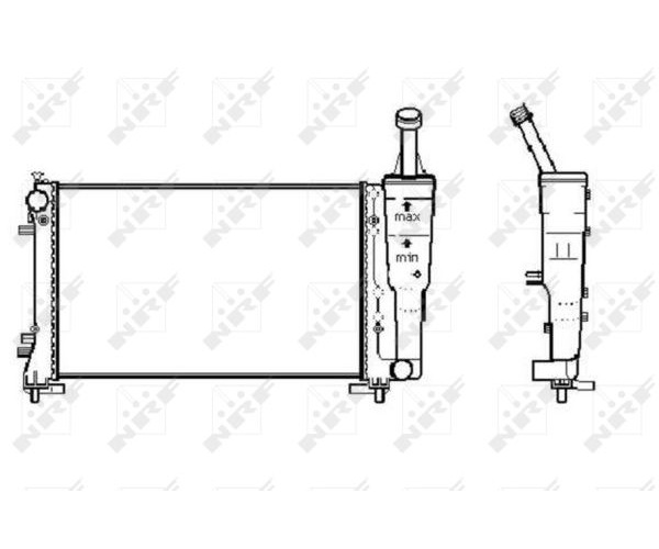 Radiator, engine cooling - 53247A NRF