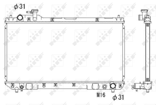 Radiator, engine cooling - 53275 NRF