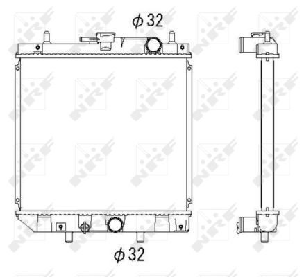 Radiatore, Raffreddamento motore - 53276 NRF