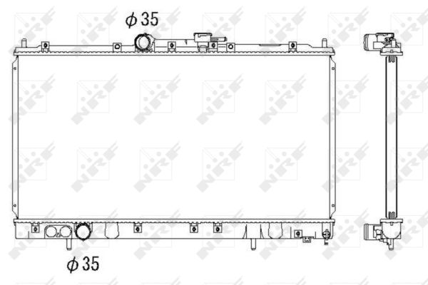 Kühler, Motorkühlung - 53312 NRF
