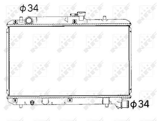 Radiator, engine cooling - 53351 NRF
