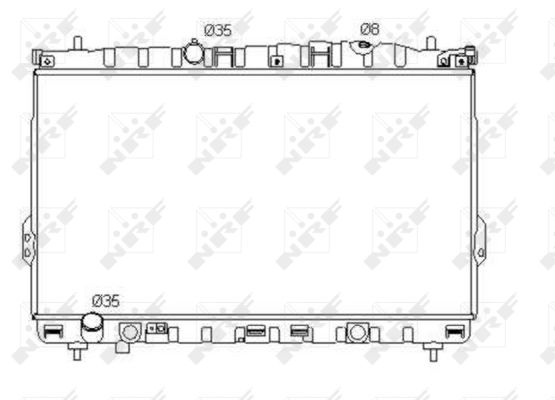 Radiator, engine cooling - 53353 NRF