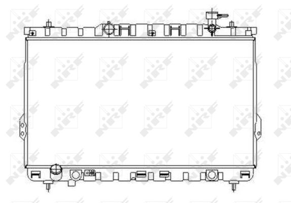 Radiator, engine cooling - 53357 NRF