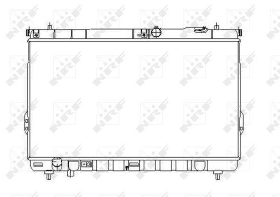 Radiatore, Raffreddamento motore - 53358 NRF