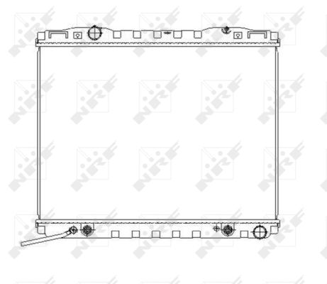 Radiator, engine cooling - 53366 NRF