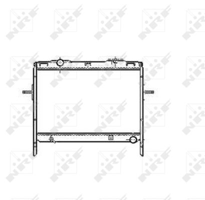 Radiator, engine cooling - 53370 NRF