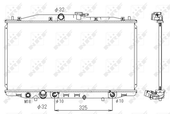 Radiatore, Raffreddamento motore - 53391 NRF
