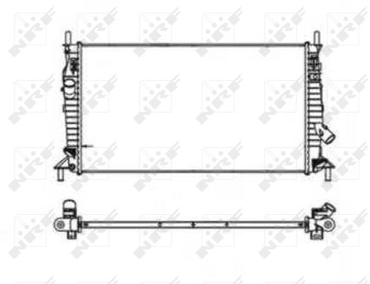 Radiator, engine cooling - 53403 NRF