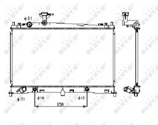 Radiatore, Raffreddamento motore - 53410 NRF