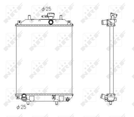Radiatore, Raffreddamento motore - 53413 NRF