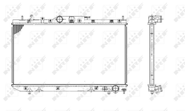 Radiator, engine cooling - 53420 NRF