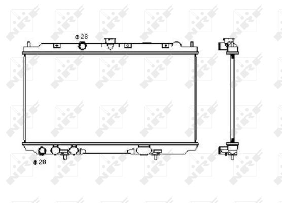 Radiatore, Raffreddamento motore - 53427 NRF
