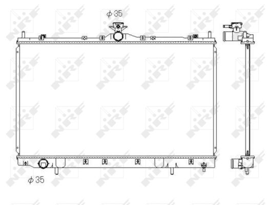 Radiator, engine cooling - 53431 NRF