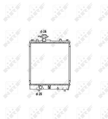 Radiatore, Raffreddamento motore - 53456 NRF