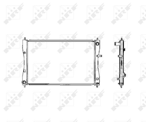 Radiator, engine cooling - 53463 NRF