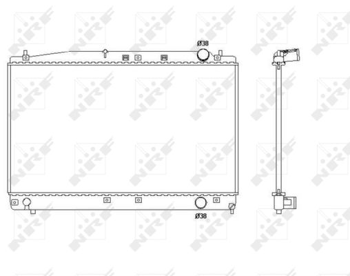 Radiatore, Raffreddamento motore - 53466 NRF