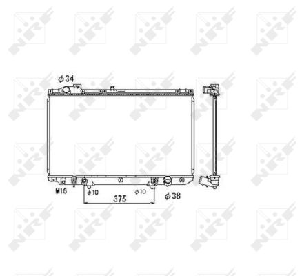 Radiatore, Raffreddamento motore - 53467 NRF