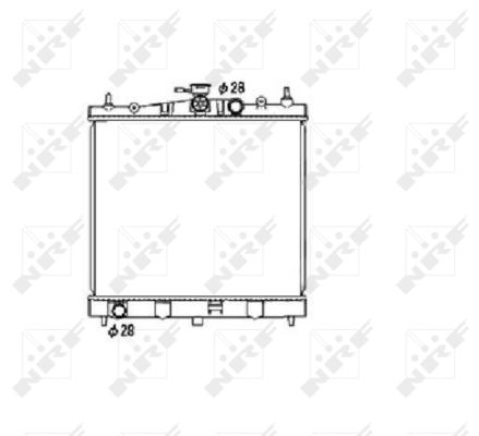 Radiatore, Raffreddamento motore - 53476 NRF