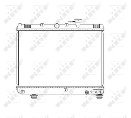 Radiator, engine cooling - 53486 NRF