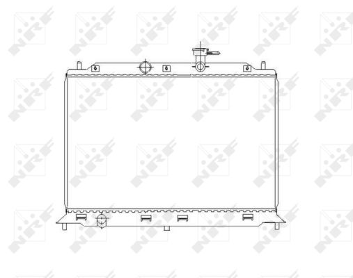 Radiator, engine cooling - 53491 NRF