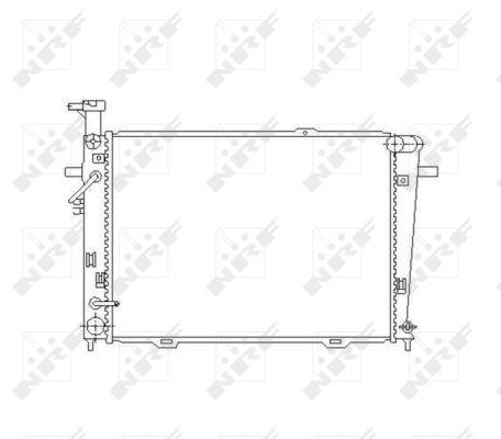 Radiator, engine cooling - 53496 NRF