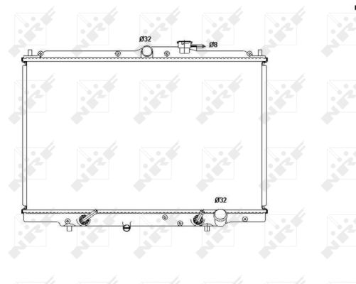 Radiator, engine cooling - 53515 NRF