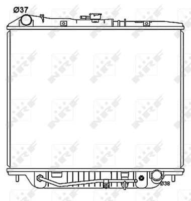Radiator, engine cooling - 53516 NRF