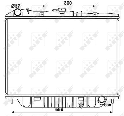 Radiator, engine cooling - 53517 NRF