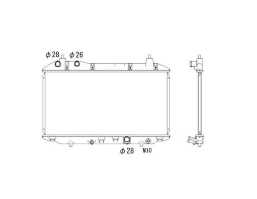 Radiator, engine cooling - 53529 NRF