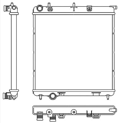 Radiator, engine cooling - 53531 NRF