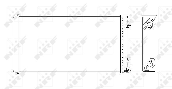 Heat Exchanger, interior heating - 53544 NRF