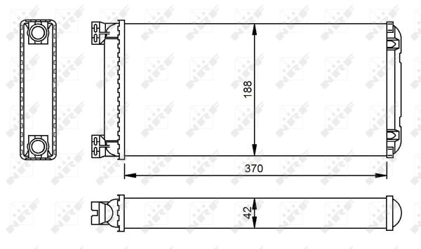 Heat Exchanger, interior heating - 53549 NRF