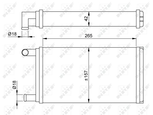 Heat Exchanger, interior heating - 53555 NRF