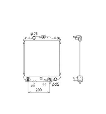 Radiator, engine cooling - 53577 NRF